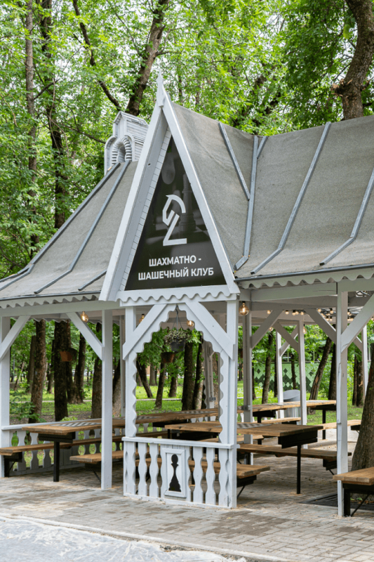 Реставрация шахматной беседки